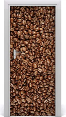 Produktbild von Tulup Türaufkleber 85x205 cm Dekorative Aufkleber Selbstklebend Wasserdichte Tapete Abnehmbar Schlafzimmer Wohnzimmer Wohnkultur - Kaffeebohnen