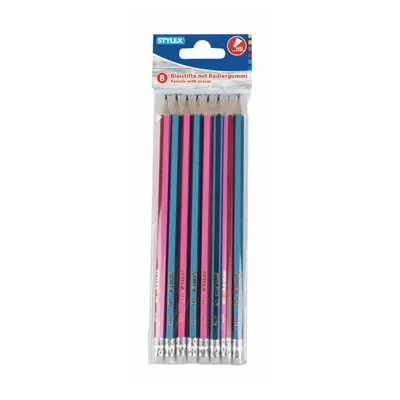 Zdjęcie produktu dla Stylex 42021, HB, Niebieski, Sześciokątny, Szkoła, 8 szt.