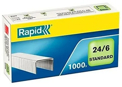 Produktbild von Rapid Heftklammern 24/6 mm verzinkt - 1000 Stück