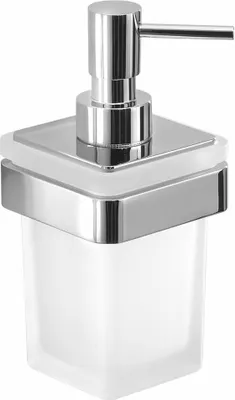 Obrázek produktu pro SAMOA Závěsný dávkovač mýdla 170 ml, matné sklo, chrom