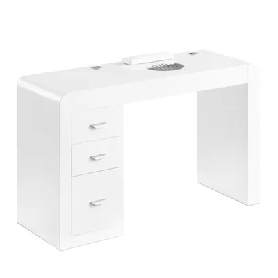 Obrázok produktu pre Kozmetický stolík 312 s kazetovým pohlcovačom biely, pravý