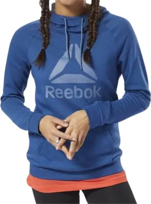 Produktbild von Reebok Damen Hoodie mit Kapuze, Taschen, weich, atmungsaktiv für Bewegungsfreiheit