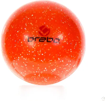Produktbild von Brabo Hockeyball Glitter Ball Smooth, orange, Offizielle Größe, für Training