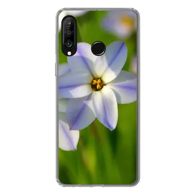 Produktbild von MuchoWow® Handyhülle Schutzhülle Hülle für Huawei P30 Lite Blumen - Garten - Lila Silikon Softcase Handy Hülle - Handyhülle