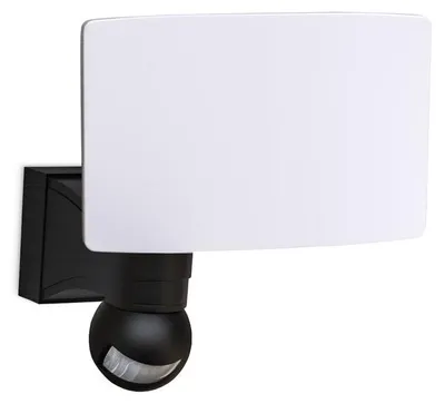 Image de B.K.Licht applique murale extérieur détecteur de mouvement LED 20W 2300lm lumière blanche neutre 4000K IP44 couleur noire