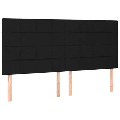 Produktbild von VidaXL 3116340, Schwarz, Polyester, Holz, 1600 mm, 118 cm, 128 cm, 50 mm