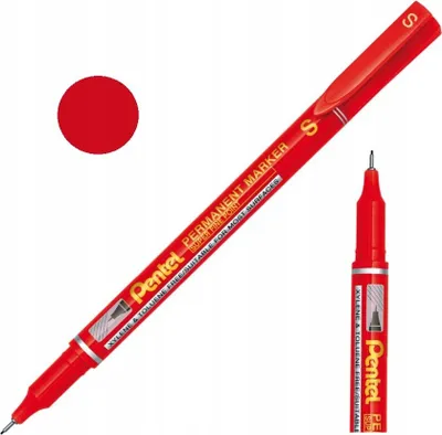 Produktbild von FOLIOS WASSERFEST Permanentmarker Fineliner 0,4 mm Pentel ROT