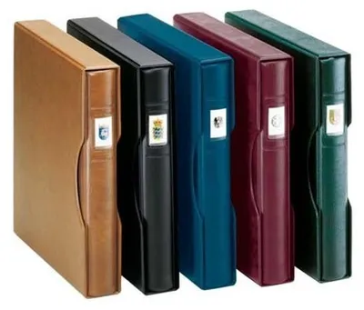 Produktbild von Lindner 1124 - H Set: Ringbinder REGULAR mit Kassette-hellbraun