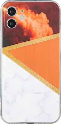 Produktbild von König Design Hülle kompatibel mit Apple iPhone 12 Kunststoff Soft Handyhülle - Handy Case Orange