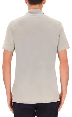 Image de Polo pour hommes, manches courtes, 100% coton piqué, style vintage, effet marbré