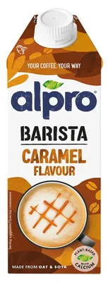 Produktbild von Alpro Barista Hafer-Soja-Drink mit Karamellgeschmack, pflanzlich und laktosefrei, 750 ml