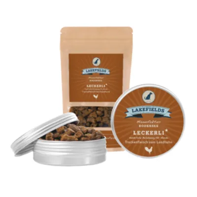 Produktbild von Lakefields Leckerli Trockenfleisch vom Landhuhn, 150 g