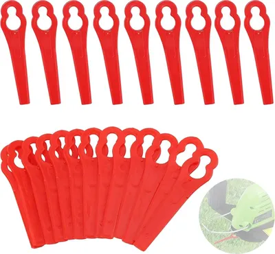 Produktbild von 150 Stücke Rasentrimmer Ersatzmesser, Rasentrimmerersatz Garten ​Rasen Rasentrimmer Messer Kunststoff