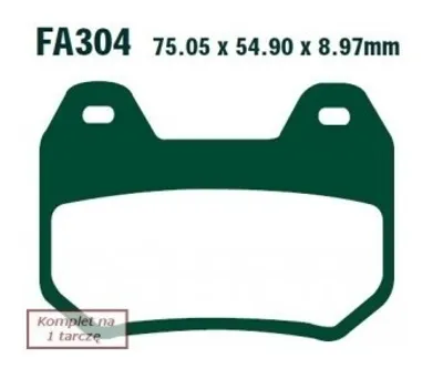 Produktbild von EBC Brakes FA304 Bremsbeläge Satz Bremsklötze für BMW MOTORCYCLES K