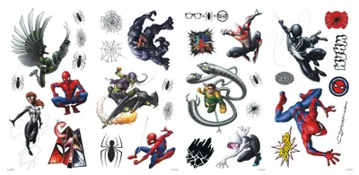 Produktbild von Samolepka na zeď Spiderman Wham - 4 archy 23x44 cm