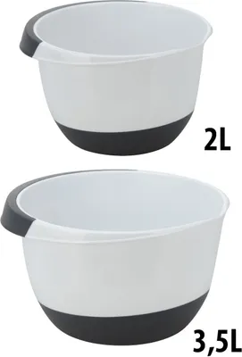 Produktbild von Rührschüssel Set - 3,5 + 2 Liter - Schüssel Salatschüssel Kochschüssel Schüsseln