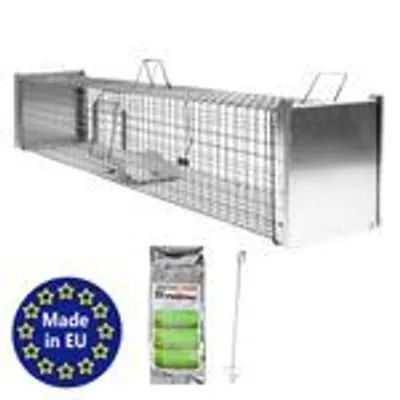 Obrázek produktu pro Živá past liška Živá zahrada Mýval kočka Králík Obrana Přemístit past Marten Dům Příslušenství Odpuzovat podkroví 150 x 34 x 34 Stáj Petigi