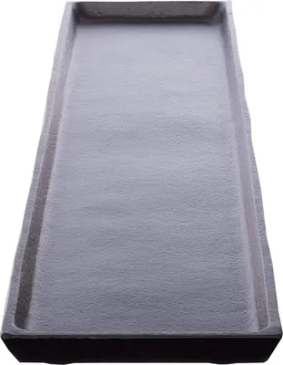 Produktbild von Aluminium-Dekor-Servierplatte 75,5 x 13,5 cm schwarz rechteckig