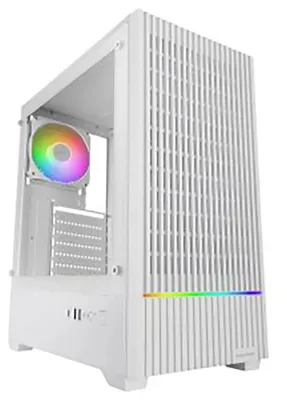 Produktbild von Mars Gaming MCQUANTUMW, Midi Tower, Weiß, ATX, micro ATX, Mini-ITX, Gehärtetes Glas, 17 cm, 33,5 cm
