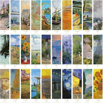 Obrázek produktu pro Umělecké záložky – 30 kusů – 15 x 4 cm