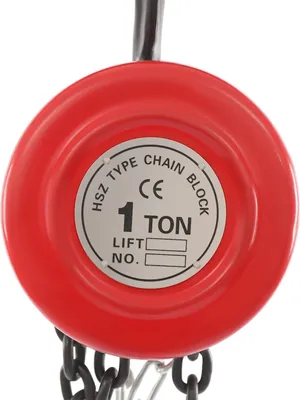 Immagine prodotto di Paranco a catena manuale, funzionamento manuale, portata 1 tonnellata, rosso, 1000 kg