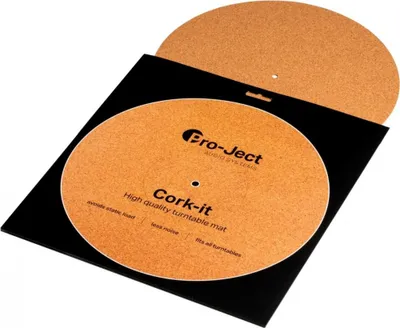 Produktbild von Pro-Ject CORK IT, Drehteller-Matte, Braun, Kork, 1 Stück(e), 1,5 mm, 300 mm