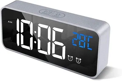 Productafbeelding van Digitale Wekker met Temperatuurweergave, Snooze Functie, en Dual Alarmen