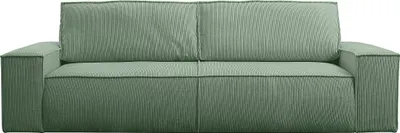 Produktbild von Vente-unique Amelia, Sofabett, Wohnzimmer, Grün, 4 Sitz(e), Grün, Strukturierte Oberfläche