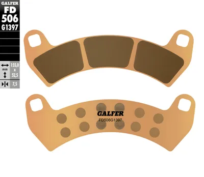 Immagine prodotto di Pastiglie freno Galfer FD506G1397 Sinter Quads