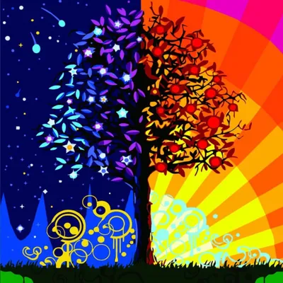Produktbild von Malen nach Zahlen 5d Diamond Painting Baum Malen nach Zahlen 20x20cm
