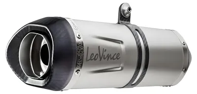 Produktbild von Leovince Lv One Evo Yamaha Ref:14251ek Stainless Steel&carbon Slash Cut Homologiertes Vollliniensystem Silber Homologated Silber Homologated