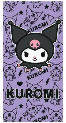 Imagen del producto de Toalla de playa Hello Kitty Kuromi, 70x140 cm (de secado rápido)