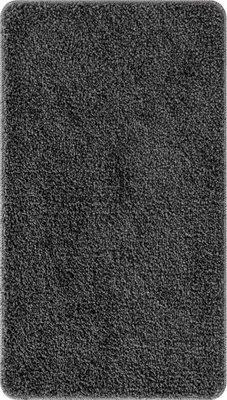 Produktbild von vidaXL Rutschfeste Badmatte Dunkelgrau 70 x 120 cm PP