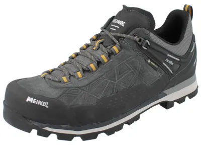 Produktbild von MEINDL Literock Free GTX Herren Trekkingschuhe grau gelb Veloursleder Mesh - Größe: UK 9,5