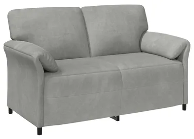 Produktbild von vidaXL 2-Sitzer Sofa Hellgrau 158 x 83 x 95 cm Samt