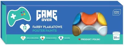 Produktbild von Interdruk Posterfarbe 12 Farben Game Over