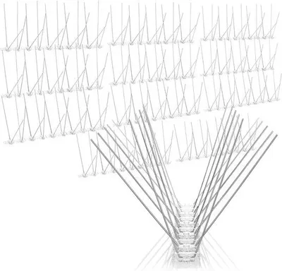 Produktbild von Famanu Vogelabwehrset mit 12 flexiblen Spikes - rostfrei und wetterbeständig - einfache Montage