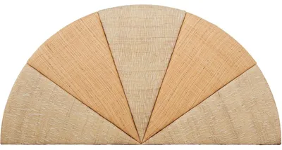 Kopfteil aus Rattan, natur/beige, 165x12x84 cm