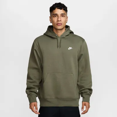 Produktbild von Nike M Nk Club Bb Po Hoodie Medium Olive/Metallic Silver Medium Olive/Metallic Silver M