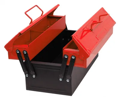 Obrázok produktu pre Kovový box na náradie, červený