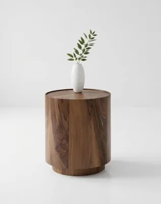 Immagine prodotto di Tavolino ausiliario marrone, stile moderno, piano in legno, bordi in legno, struttura in legno, nuovo