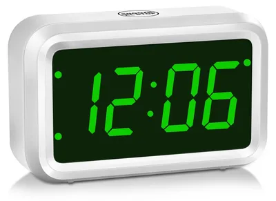 Wecker mit LED/LCD-Display, batteriebetrieben, Schlummerfunktion
