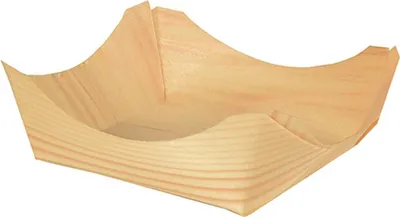 Produktbild von Fingerfood - Schalen, Holz "pure" eckig 3,5 cm x 10 cm x 10 cm