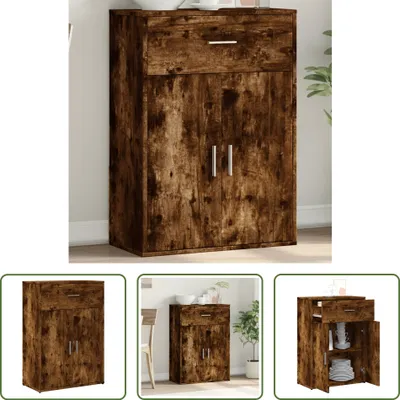 Produktbild von The Living Store Sideboard Räuchereiche 60x30x84 cm Holzwerkstoff