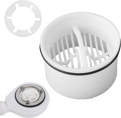 Immagine prodotto di Filtro per capelli premium per docce - Compatibile con i sistemi di scarico 6960/6963 - Raccoglitore di capelli e filtro per docce - Filtro per capelli per scarichi doccia