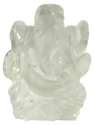 Ganesha-Figur aus Kristall, Halbedelstein-Statue, 1 Stück