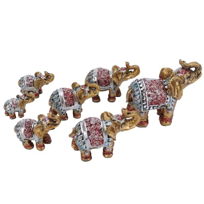 Zdjęcie produktu dla Ozdoba słonia, statuetka słonia, dekoracja słonia, dekoracja domu, dekoracja Feng Shui, ozdoba na biurko