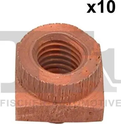 Produktbild von Mutter M8x1,25 kupferbeschichtet 10 Stück