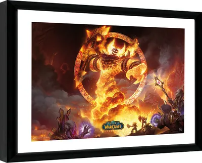 Immagine prodotto di World of Warcraft - Ragnaros - Stampa d'arte con cornice