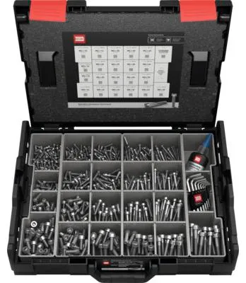 Produktbild von INBUS® L-BOXX Sortiment Zylinderschrauben DIN 912 / ISO 4762 Edelstahl A2 1460-tlg